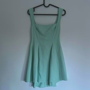 Lucy in the Sky tie back mini dress.
